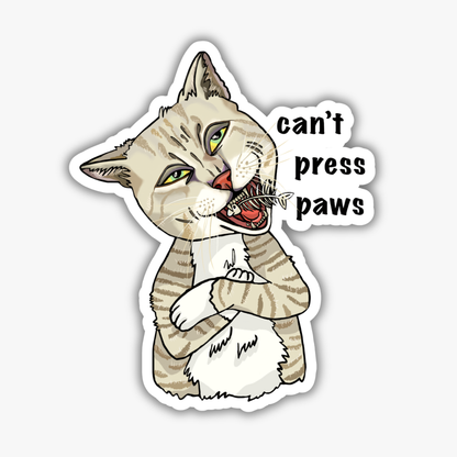 Paws Sticker — 3x3 Kiss-Cut Vinyl
