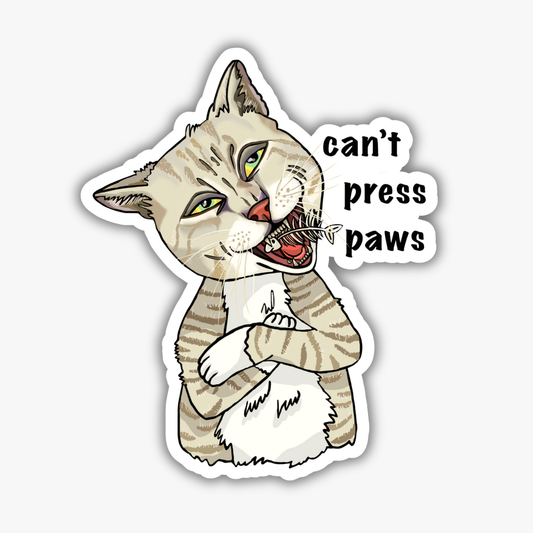 Paws Sticker — 3x3 Kiss-Cut Vinyl