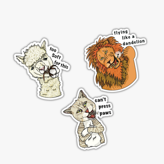 Party Animal – Vinyl Sticker Pack (3 pcs)