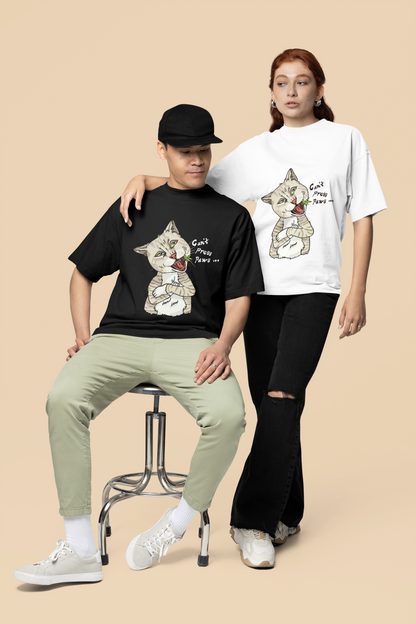 Can't Press Paws / Stoned Cat Unisex Tee