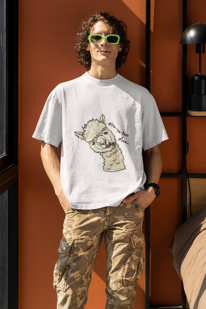 Alpa-pa-paca face / Stoned Alpaca Unisex Tee